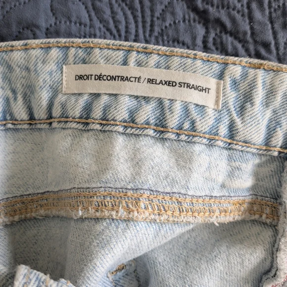 Mika By Dynamite Distress Relaxed Straight Jeans - Picture 6 of 7